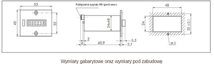 Liczniki pneumatyczne sumujące 6-pozycji